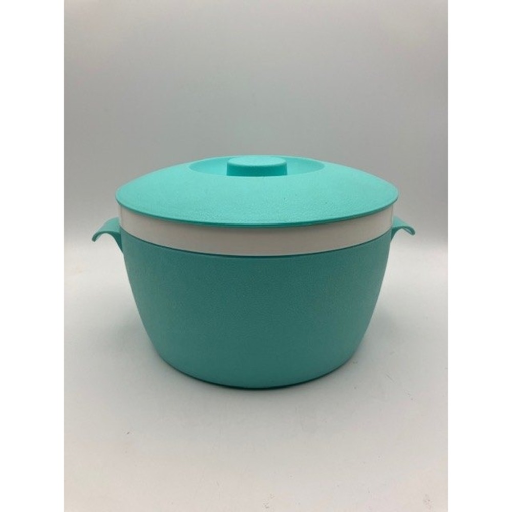 Bolero Therm-O-Ware Turquoise Ice‎ Bucket/Lid Vintage Mid Century Modern Decor